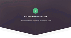 Desktop Screenshot of buildsomethingpositive.com